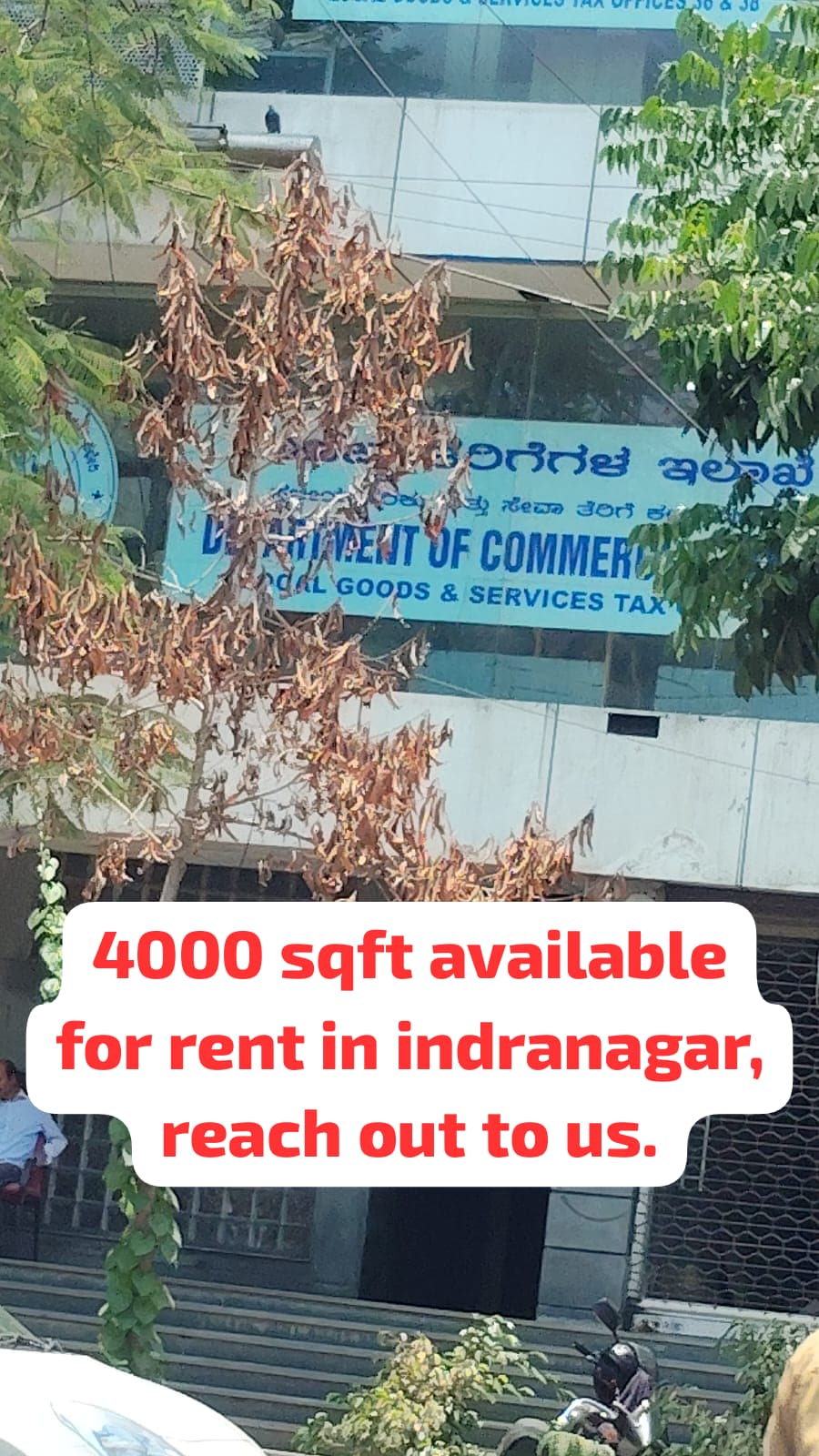 4000 sqft for rent Indiranagar