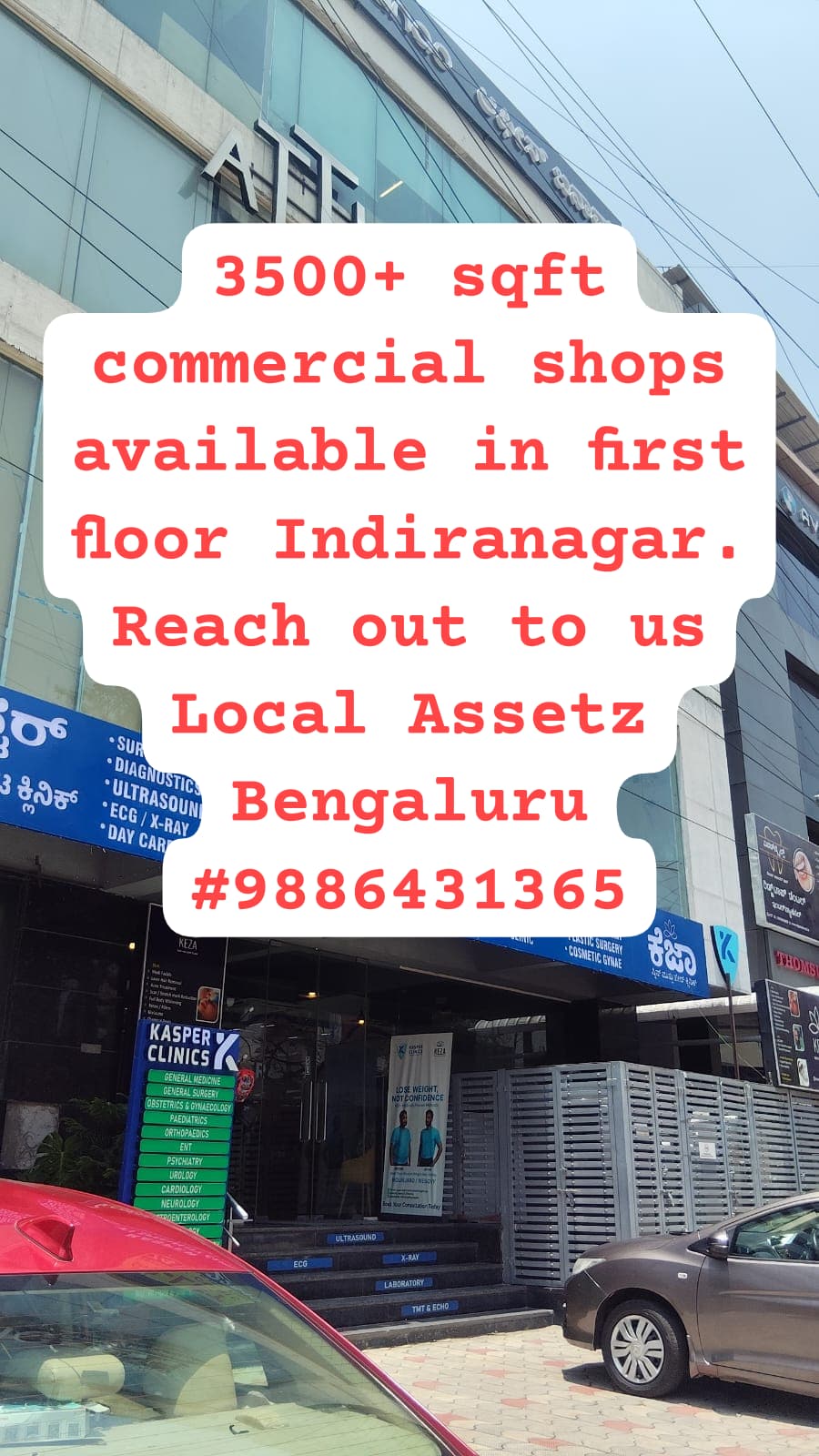 3700+ sqft commercial property available first floor Indiranagar