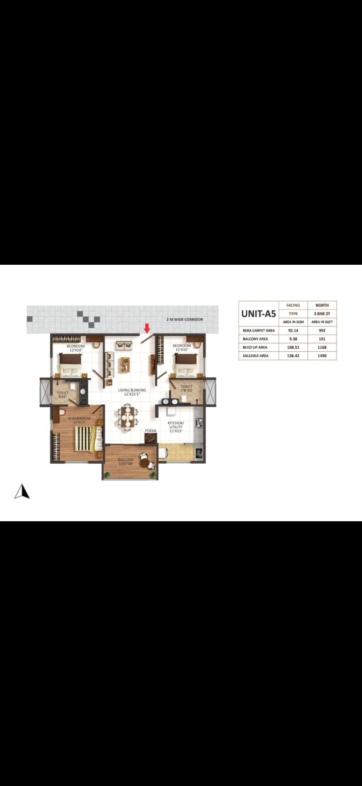 3BHK Unfurnished Apartment for Sale in New Airport Road, Bengaluru