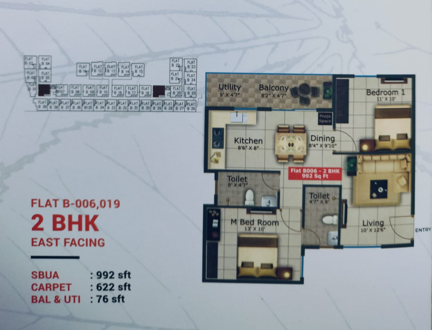 2BHK Flat For Sale Saritha Serene, Varthur Road