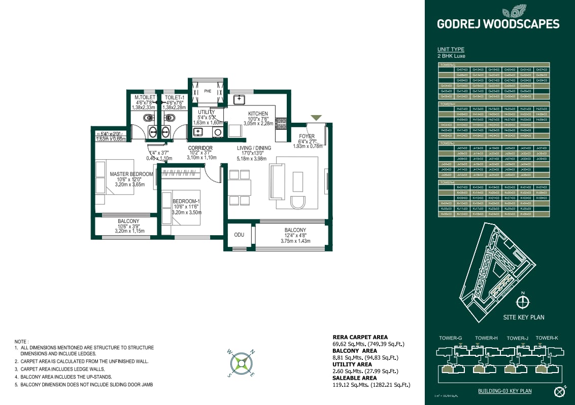 2 BHK flat for sale in godrej Woodscape in Bengaluru
